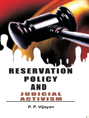 cover image of Reservation Policy and Judicial Activism